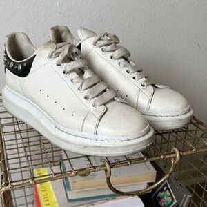 Alexander McQueen White and Black Sneakers